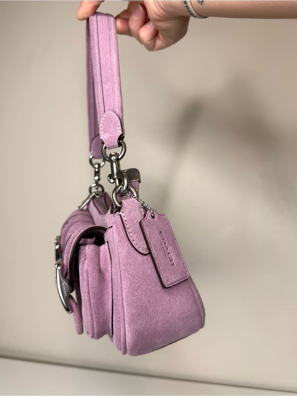 Coach Ashton Violet/Silver Bag - Picture 4 of 10